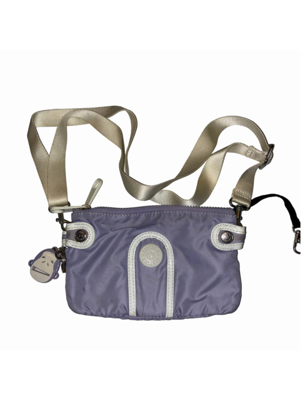 Women's Kipling Crossbody Bag G*rilla Girlz Purple and White